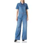 Combinaisons en jean Pepe Jeans bleues Taille L look fashion pour femme 
