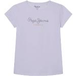 T-shirts à manches courtes Pepe Jeans blancs à logo en lycra à paillettes Taille 16 ans look fashion pour fille de la boutique en ligne Amazon.fr 