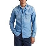 Chemises en jean Pepe Jeans bleues Taille XL look fashion pour homme 
