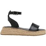 Sandales à talons Pepe Jeans noires en jute Pointure 39 look fashion pour femme 