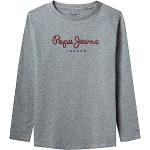 T-shirts à col rond Pepe Jeans gris Taille 16 ans classiques pour garçon en promo de la boutique en ligne Amazon.fr 
