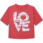 T-shirts à manches courtes Pepe Jeans rouges en modal lavable en machine Taille 12 ans look fashion pour fille de la boutique en ligne Amazon.fr 