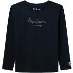 T-shirts à col rond Pepe Jeans bleus à logo Taille 8 ans look fashion pour fille en promo de la boutique en ligne Amazon.fr 