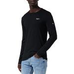 Pepe Jeans Original Basic T-shirt pour Homme Slim Fit Manches Longues Noir