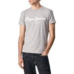 Pepe Jeans Original Stretch T-shirt pour Homme Slim Fit Manches Courtes Gris