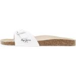 Sandales Pepe Jeans blanches Pointure 41 avec un talon jusqu'à 3cm pour femme 