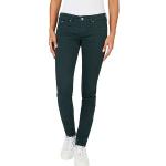 Pantalons classiques Pepe Jeans Soho verts W26 coupe skinny pour femme 