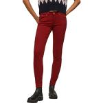 Jeans skinny Pepe Jeans Soho rouges W26 look fashion pour femme 