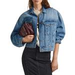 Vestes vintage Pepe Jeans bleues en coton délavées Taille S look fashion pour femme 