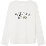 T-shirts à col rond Pepe Jeans blancs en coton Taille 16 ans look fashion pour fille en promo de la boutique en ligne Amazon.fr 