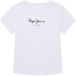 T-shirts à manches courtes Pepe Jeans blancs en coton lavable à la main Taille 12 ans look fashion pour fille de la boutique en ligne Amazon.fr 