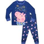 Pyjamas bleu marine en toile Peppa Pig look fashion pour garçon de la boutique en ligne Amazon.fr 