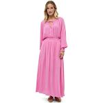 Maxis robes rose fushia en coton maxi Taille L look fashion pour femme 