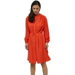 Robes chemisier orange en viscose Taille M look fashion pour femme en promo 