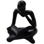 Statuettes noires en résine modernes en promo 