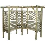 Jardin-Deco Pergola Milton - Deco de jardin en bois - Créez votre espace détente extérieur avec notre banc confortable