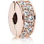 Pandora 781817CZ Clip Bead Elegance Glitter Rose pour femme