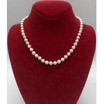 Colliers de soirée blancs à perles de perles classiques 