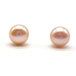 Boucles d'oreilles en perles blanches à perles 10 carats look vintage pour femme 