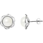 Boucles d'oreilles argentées en argent à perles en argent avec certificat d'authenticité look fashion pour femme 