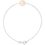 Bracelets de perles argentés en argent à perles avec certificat d'authenticité look fashion pour femme 