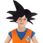 Perruque Chaks noires pour enfant Dragon Ball Son Goku lavable à la main 