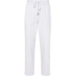 Pantalons taille élastique Peserico gris à perles stretch Taille XS W44 pour femme 