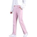 Pantalons droits roses Taille S look fashion pour femme 
