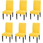 Housses de chaise jaunes extensibles 