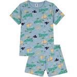 Pyjamas Petit Bateau bleus à motif bateaux bio Taille 3 ans look fashion pour garçon de la boutique en ligne Amazon.fr 