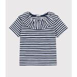 Blouses Petit Bateau bleues à rayures en jersey à motif bateaux pour fille de la boutique en ligne Kelkoo.fr 