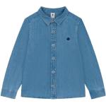 Chemises Petit Bateau bleues en denim à motif bateaux bio Taille 12 ans look casual pour garçon de la boutique en ligne Amazon.fr 
