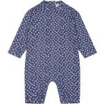 Body Petit Bateau bleus à fleurs à motif bateaux bébé à manches longues lavable en machine look fashion 