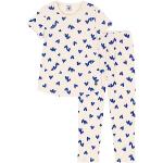Pyjamas Petit Bateau blancs à motif bateaux bio Taille 8 ans look fashion pour fille de la boutique en ligne Amazon.fr 