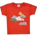 T-shirts Petit Bateau orange à motif bateaux enfant en promo 