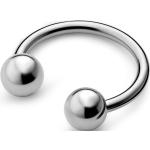 Piercings anneau gris acier en acier chirurgical pour homme 