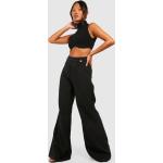 Pantalons large Boohoo noirs Taille XS pour femme en promo 