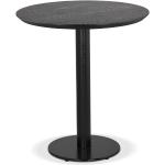 Tables de salle à manger design Alter Ego noires en bois diamètre 60 cm modernes en promo 