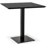 Tables carrées design Alter Ego noires en fonte modernes 