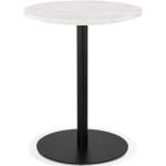 Tables de salle à manger design Alter Ego blanches en marbre 4 places diamètre 60 cm en promo 