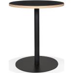 Tables de salle à manger design Alter Ego noires en métal 4 places diamètre 60 cm en promo 