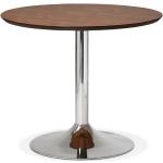 Tables de salle à manger design Alter Ego marron en bois diamètre 90 cm 