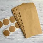 Enveloppes couleur marron en papier rustiques 