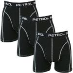 Boxers longs Petrol Industries noirs en coton lavable en machine Taille XL look fashion pour homme 