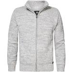 Petrol Industries Hommes Knitwear Collier Cardigan Chandail, Antique White Melee