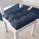 Galettes de chaise bleues en coton 40x40 cm 