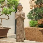 Statuettes marron en résine à motif Bouddha de 63 cm rétro 