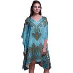 Caftans Phagun turquoise à motif paisley Taille S look fashion pour femme 