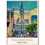 Philadelphie, Pennsylvanie, Art De Philadelphie, Impression D'art Affiche La Mural