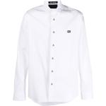 Chemises Philipp Plein blanches à manches longues à manches longues classiques pour homme 